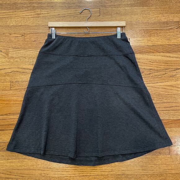 Royal Robbins Gray Knit Mini Skirt Women's Sz XS Rayon Blend Pockets Stretch - Picture 6 of 10